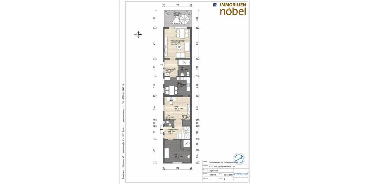 Mehrfamilienhaus, Wohnhaus Köln Wahnheide - 4 Zimmer, 140 m&sup2;, 495.000&euro; | Angebot:26686556
