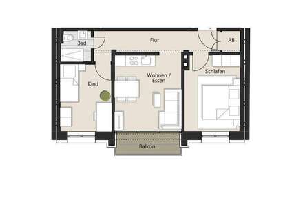 Wohnung Köln Südstadt - 3 Zimmer, 50 m&sup2;, 374.900&euro; | Angebot:25103073