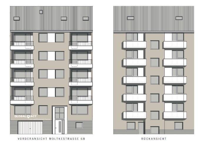 Etagenwohnung Köln Neustadt-Nord - 2 Zimmer, 399.000&euro; | Angebot:25729908