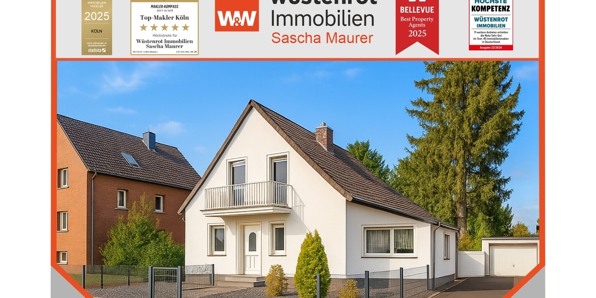 Mit 3D: Ein- bis Zweifamilienhaus in Köln-Wahnheide mit zusätzlichem Grundstück! - Einfamilienhaus Köln Porz | Angebot:22652085