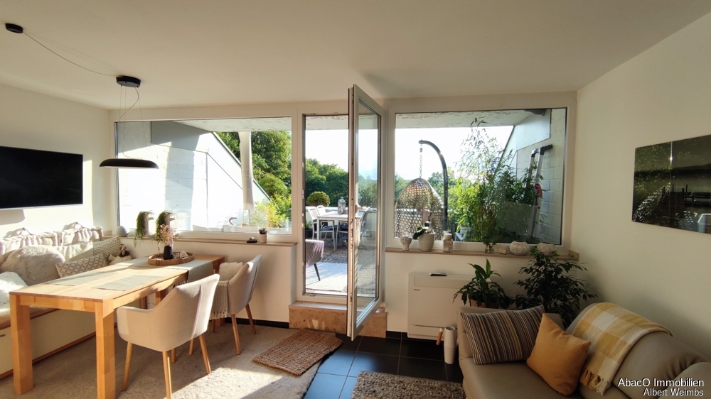 Tolle Ferienwohnung! Hochwertig modernisierte Eigentumswohnung - Südwest-Terrasse und Burgblick! - Etagenwohnung Nideggen Eifel | Angebot:25307290