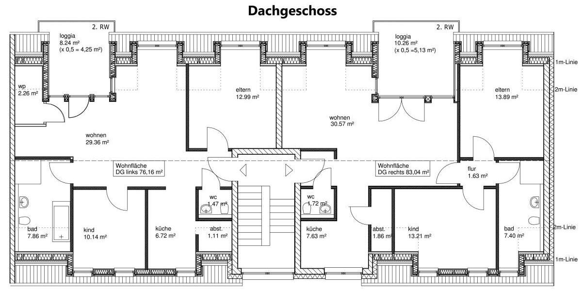 Neue Dachgeschosswohnung mit Flair im Energiesparhaus mit moderner Heiztechnik in Bonn - Dachgeschoßwohnung Bonn Dransdorf | Angebot:27302382