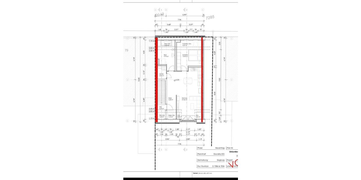 Dachgeschoßwohnung Siegburg - 2 Zimmer, 76 m&sup2;, 1.100&euro; | Angebot:25894312