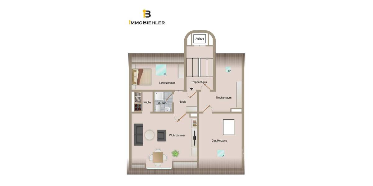Etagenwohnung Köln Neustadt-Nord - 2 Zimmer, 53 m&sup2;, 265.000&euro; | Angebot:25727708