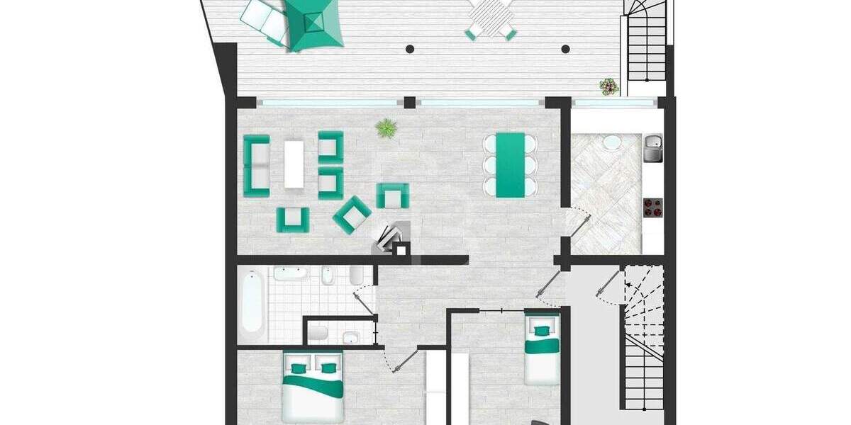 Mehrfamilienhaus, Wohnhaus Köln Dünnwald - 6 Zimmer, 201 m&sup2;, 589.000&euro; | Angebot:25801190