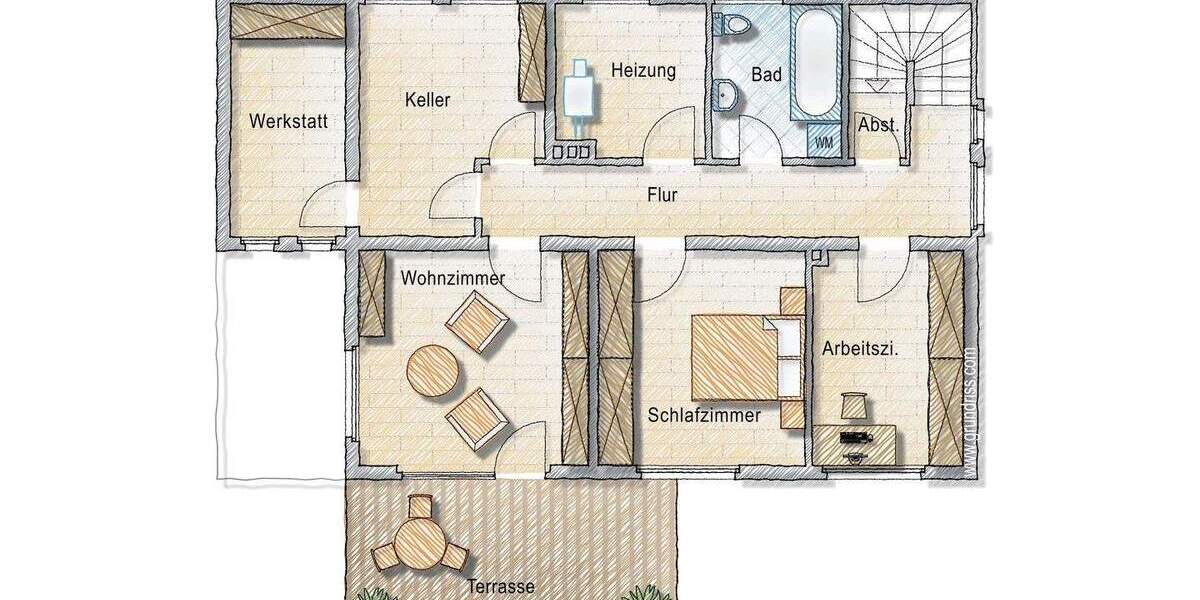 Einfamilienhaus Lohmar Honrath - 8 Zimmer, 190 m&sup2;, 495.000&euro; | Angebot:25665183