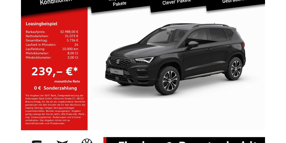 Seat Ateca 27.068 km 32.980 &euro; Lohmar 53797