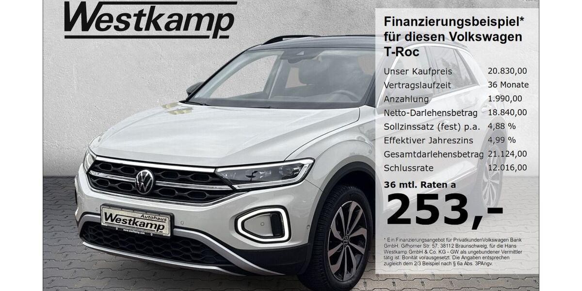 VW T-Roc 28.300 km 20.830 &euro; Frechen 50226