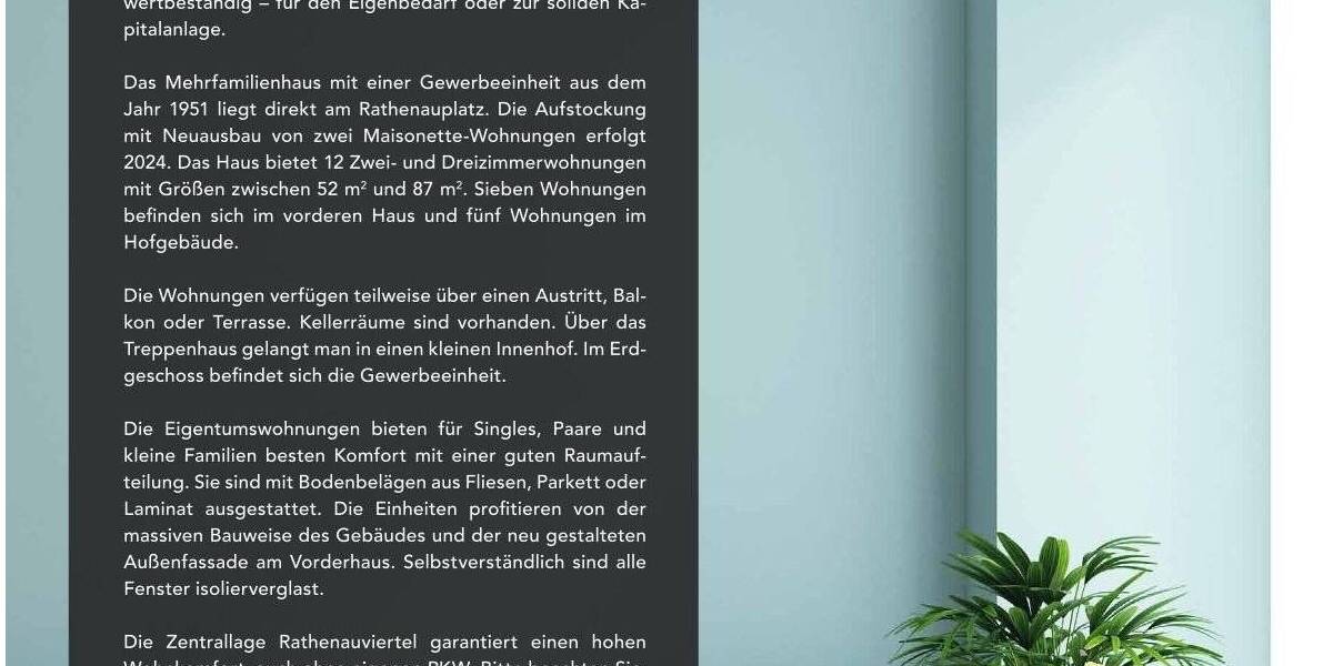 Etagenwohnung Köln Neustadt-Süd - 2 Zimmer, 59 m&sup2;, 389.000&euro; | Angebot:25683081