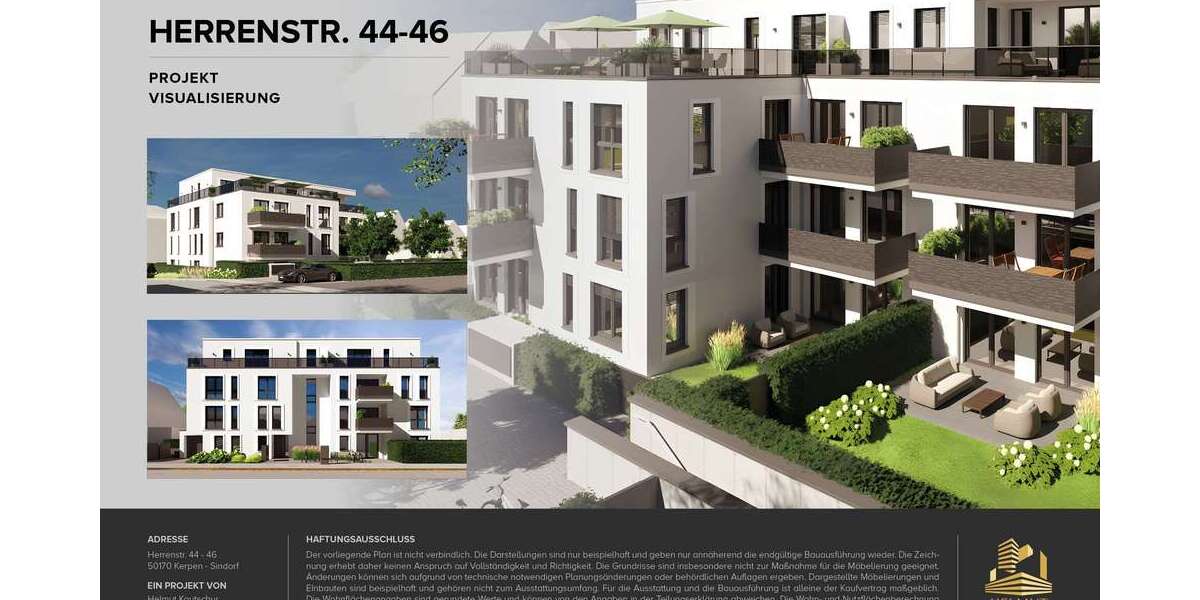 Etagenwohnung Kerpen Sindorf - 1.5 Zimmer, 77 m&sup2;, 364.000&euro; | Angebot:26066347