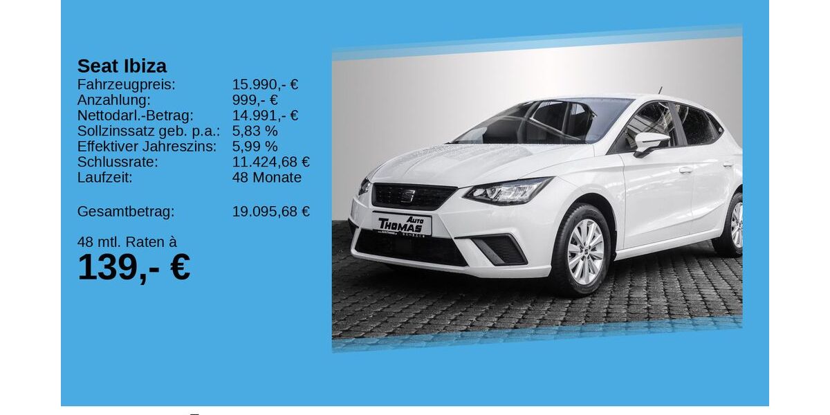 Seat Ibiza 38.210 km 15.990 &euro; Bonn 53227