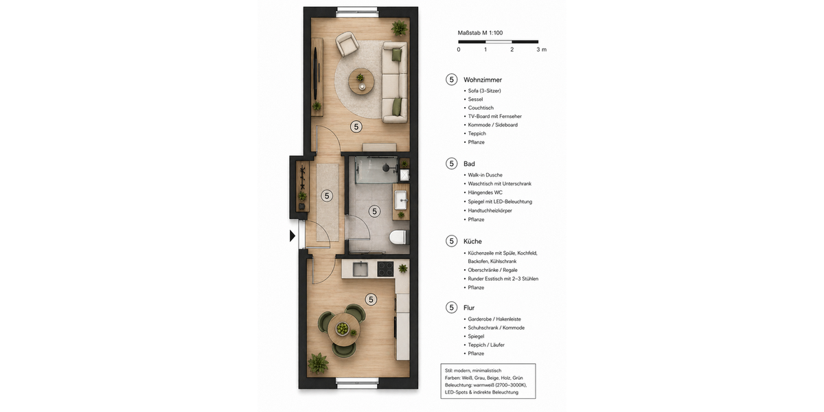 Etagenwohnung Köln Innenstadt - 2 Zimmer, 40 m&sup2;, 298.000&euro; | Angebot:27113397