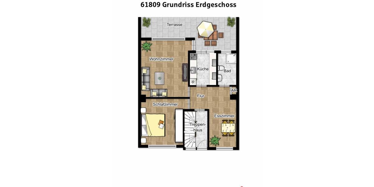 Erdgeschoßwohnung Köln Kalk - 2.5 Zimmer, 65 m&sup2;, 1.225&euro; | Angebot:26051055