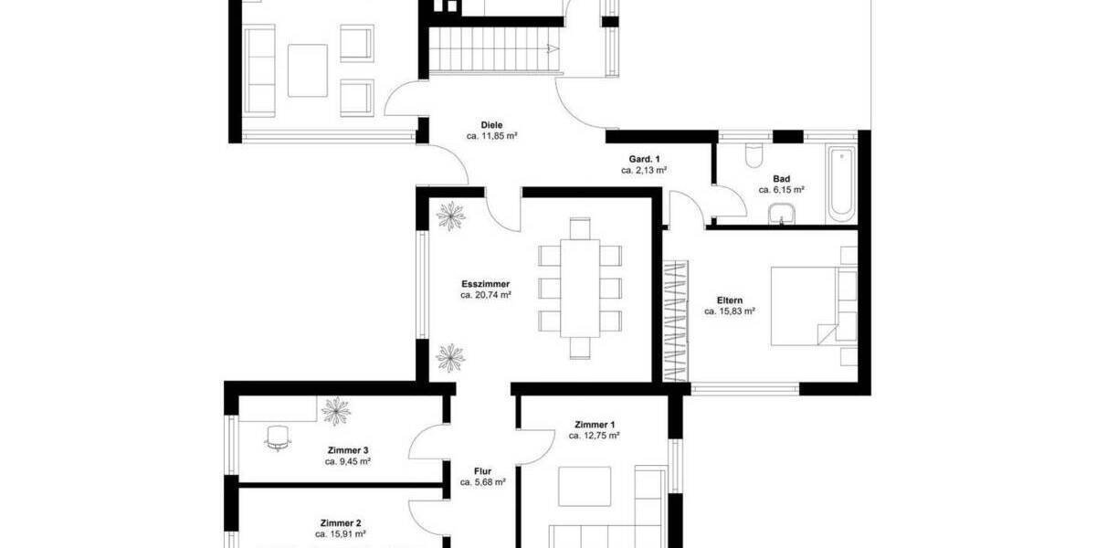 Bungalow Köln Höhenhaus - 6 Zimmer, 148 m&sup2;, 720.000&euro; | Angebot:25929366