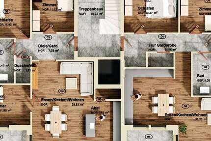 Wohnung Pulheim - 3 Zimmer, 88 m&sup2;, 552.000&euro; | Angebot:23872344